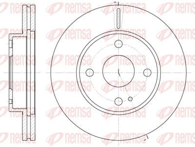 KAWE 6056 10 Тормозные диски  для MAZDA 323 F V (BA) 1.5 16V