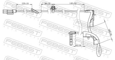 Sensor, wheel speed 04606-018