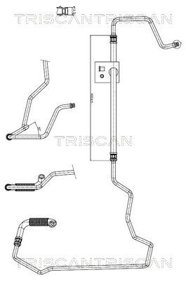 Hydraulická hadice, řízení TRISCAN 8516 28002
