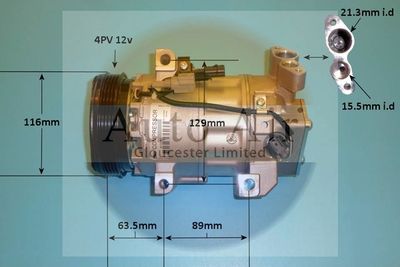 Compressor, air conditioning Auto Air Gloucester 14-0298