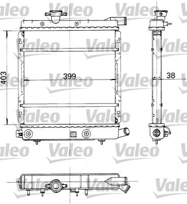 VALEO 730324 Крышка радиатора  для CHRYSLER (Крайслер)