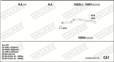 ABGASANLAGE WALKER VWK010817A