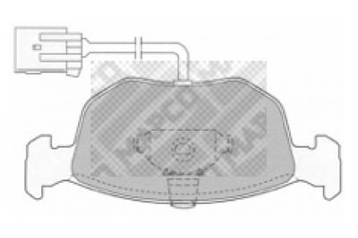 Комплект тормозных колодок, дисковый тормоз MAPCO 6506 для FORD SCORPIO