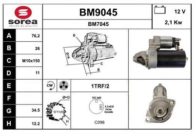 STARTER SNRA BM9045