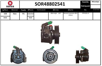 STARTCAR SOR48802541 Насос гидроусилителя руля  для VOLVO S80 II (124) 2.0 TDi