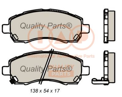Комплект тормозных колодок, дисковый тормоз IAP QUALITY PARTS 704-15031 для SUBARU LEGACY