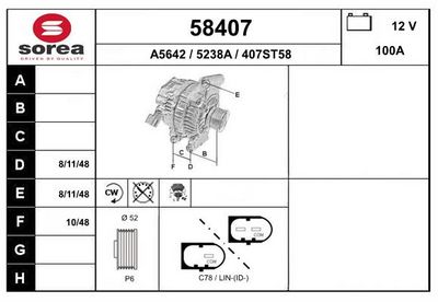 GENERATOR EAI 58407