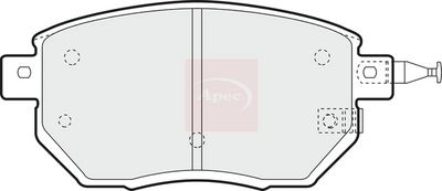 APEC Brake Pad Set, disc brake PAD1364