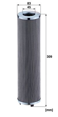Hydraulisch filter (patroon) past: BOBCAT 418, 435, 453, 453F, 463, 463F SCHAEFF SKL 873 TEREX TW 70, TW 85 YANMAR B110W, B95W