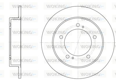 WOKING D6331.00 Тормозные диски  для SUZUKI VITARA Cabrio (ET, TA) 1.6 i 16V (TA02, SE416)