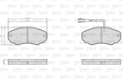 Brake Pad Set, disc brake 872918