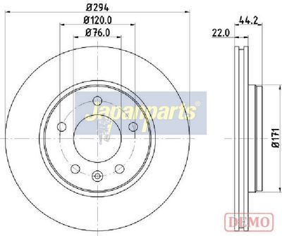 спирачен диск JAPANPARTS