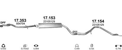 SISTEM DE ESAPAMENT POLMO POLMO01357