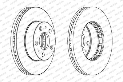 BREMSSCHEIBE FERODO DDF163