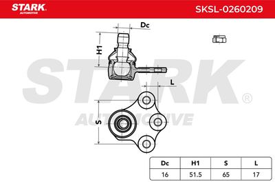 Шарнири STARK SKSL-0260209