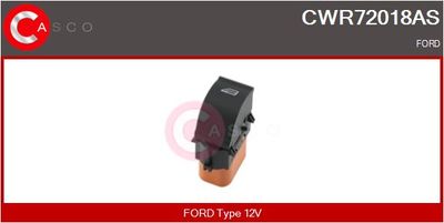 Выключатель, стеклолодъемник CASCO CWR72018AS для FORD GRAND