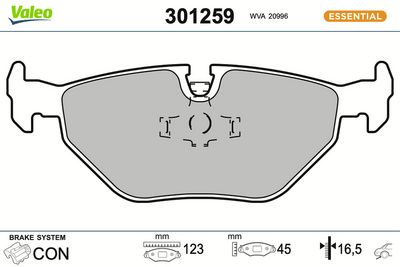 SET PLACUTE FRANA FRANA DISC VALEO 301259
