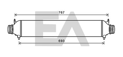 Интеркулер EACLIMA 36A02031 для AUDI Q3