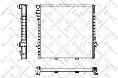 Радиатор, охлаждение двигателя STELLOX 10-25166-SX для BMW X5