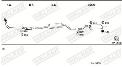 ABGASANLAGE WALKER LD40009