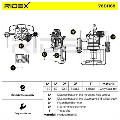 спирачен апарат RIDEX