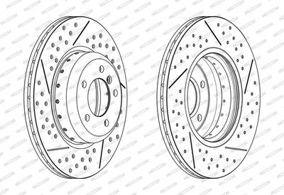 BREMSSCHEIBE FERODO DDF2618VC1 1
