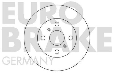 EUROBRAKE 5815204551 Гальмівні диски 