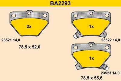 SET PLACUTE FRANA FRANA DISC BARUM BA2293