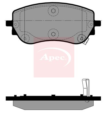 APEC Brake Pad Set, disc brake PAD2453