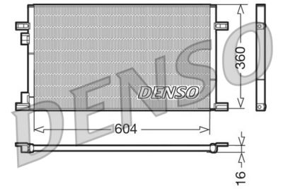 DENSO Condensor, airconditioning (DCN23019)
