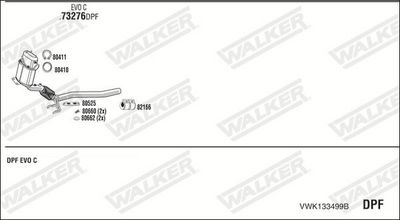 Изпускателна система WALKER VWK133499B