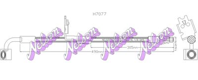 Тормозной шланг KAWE H7077 для CHRYSLER STRATUS