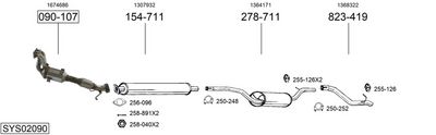Изпускателна система BOSAL SYS02090