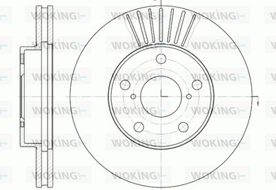 WOKING D6640.10 Тормозные диски  для KIA CARENS III вэн (UN) 2.0 CVVT