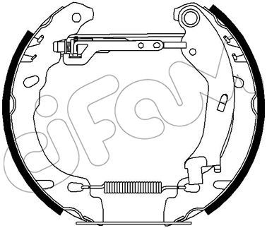 CIFAM 151-446 Тормозные колодки барабанные  для FIAT PANDA (169_) 1.2 4x4 (169.AXB2A)