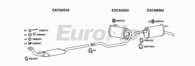 Układ wydechowy EUROFLO CNXM21D3001A00