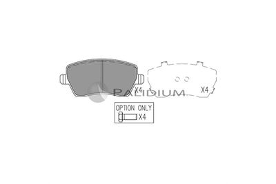 ASHUKI by Palidium P1-1072 Тормозные колодки и сигнализаторы  для RENAULT DUSTER (Рено Дустер)