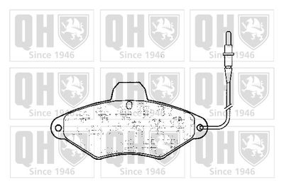 Комплект тормозных колодок, дисковый тормоз QUINTON HAZELL BP597 для CITROËN XANTIA