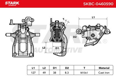 спирачен апарат STARK SKBC-0460590