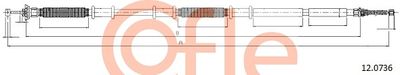 Тросик, cтояночный тормоз COFLE 92.12.0736 для FIAT DOBLO