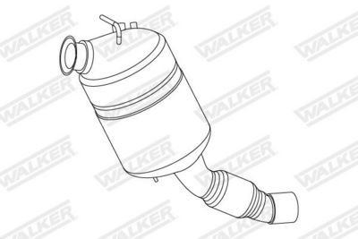 FILTRU FUNINGINE/PARTICULE SIST.DE ESAPAMENT WALKER 73381 1