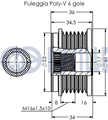 SISTEM ROATA LIBERA GENERATOR RUVILLE 541034 1