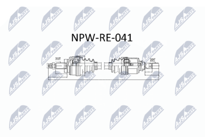 Wał napędowy NTY NPW-RE-041