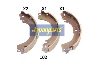 JAPANPARTS Stabdžių trinkelių komplektas