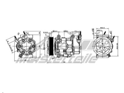 компресор, климатизация A.Z. Meisterteile AZMT-45-041-1001