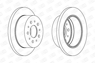 BREMSSCHEIBE CHAMPION 562757CH 1