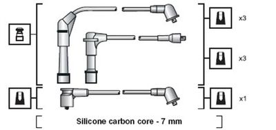 Комплект проводов зажигания MAGNETI MARELLI 941318111092 для NISSAN MAXIMA