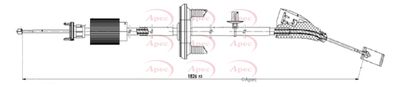 Cable Pull, parking brake APEC CAB1656