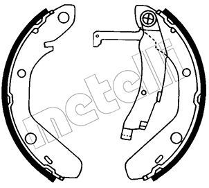Комплект тормозных колодок METELLI 53-0651 для VW PASSAT