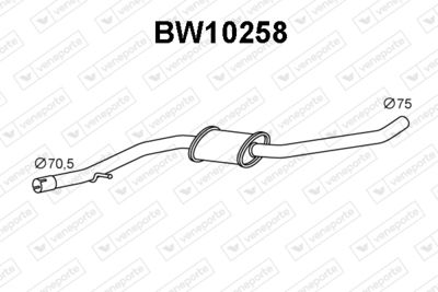 VENEPORTE BW10258 Глушитель выхлопных газов  для BMW X5 (Бмв X5)
